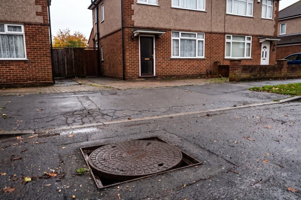 After: the same drain clear and flowing freely